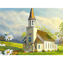 Load image into Gallery viewer, Church Scenery 40*30CM(Canvas) Full Round Drill Diamond Painting
