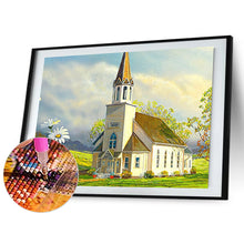 Load image into Gallery viewer, Church Scenery 40*30CM(Canvas) Full Round Drill Diamond Painting
