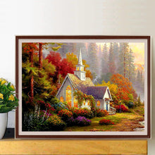 Load image into Gallery viewer, Church Scenery 40*30CM(Canvas) Full Round Drill Diamond Painting
