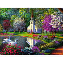 Load image into Gallery viewer, Church Scenery 40*30CM(Canvas) Full Round Drill Diamond Painting
