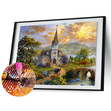 Load image into Gallery viewer, Church Scenery 40*30CM(Canvas) Full Round Drill Diamond Painting
