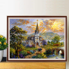 Load image into Gallery viewer, Church Scenery 40*30CM(Canvas) Full Round Drill Diamond Painting
