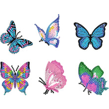 Load image into Gallery viewer, DIY Diamond Art Keychains Diamond Mosaic Kit 6pcs Gem Keychains Lady Bag Pendant
