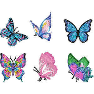 DIY Diamond Art Keychains Diamond Mosaic Kit 6pcs Gem Keychains Lady Bag Pendant