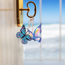 Load image into Gallery viewer, DIY Diamond Art Keychains Diamond Mosaic Kit 6pcs Gem Keychains Lady Bag Pendant
