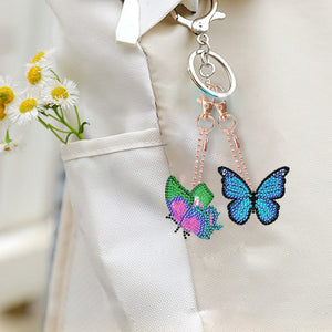 DIY Diamond Art Keychains Diamond Mosaic Kit 6pcs Gem Keychains Lady Bag Pendant