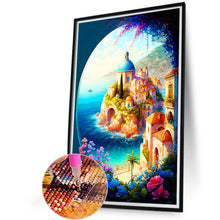 Load image into Gallery viewer, Beautiful Half Perspective Castle 40*60CM(Canvas) Full Round Drill Diamond Painting
