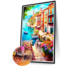 Load image into Gallery viewer, Beautiful Seaside Town 40*60CM(Canvas) Full Round Drill Diamond Painting
