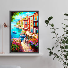 Load image into Gallery viewer, Beautiful Seaside Town 40*60CM(Canvas) Full Round Drill Diamond Painting
