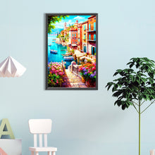 Load image into Gallery viewer, Beautiful Seaside Town 40*60CM(Canvas) Full Round Drill Diamond Painting
