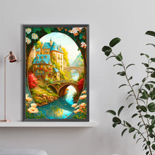 Load image into Gallery viewer, Beautiful Small Perspective Castle 40*60CM(Canvas) Full Round Drill Diamond Painting
