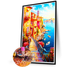 Load image into Gallery viewer, Beautiful Seaside Trail 40*60CM(Canvas) Full Round Drill Diamond Painting
