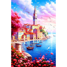 Load image into Gallery viewer, Beautiful Seaside City 40*60CM(Canvas) Full Round Drill Diamond Painting
