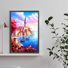 Load image into Gallery viewer, Beautiful Seaside City 40*60CM(Canvas) Full Round Drill Diamond Painting
