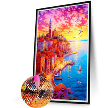 Load image into Gallery viewer, Beautiful Sunset Town 40*60CM(Canvas) Full Round Drill Diamond Painting
