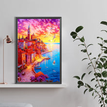 Load image into Gallery viewer, Beautiful Sunset Town 40*60CM(Canvas) Full Round Drill Diamond Painting
