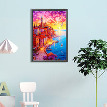 Load image into Gallery viewer, Beautiful Sunset Town 40*60CM(Canvas) Full Round Drill Diamond Painting
