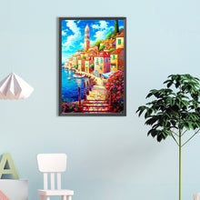 Load image into Gallery viewer, Beautiful Seaside Bridge 40*60CM(Canvas) Full Round Drill Diamond Painting
