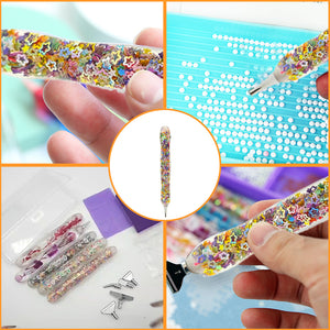 DIY 5D Diamond Stylus Pen Art Dotting Pen Threaded Spotting Pen(Star Model)