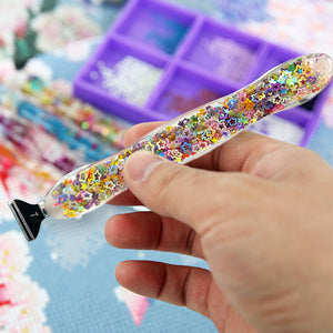 DIY 5D Diamond Stylus Pen Art Dotting Pen Threaded Spotting Pen(Star Model)