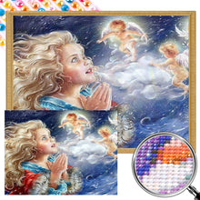 Load image into Gallery viewer, Pray Little Angel 45*40CM(Picture) Full Round Drill Diamond Painting
