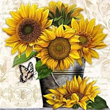 Load image into Gallery viewer, Sunflower 50*50CM(Canvas) Full Round Drill Diamond Painting
