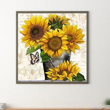 Load image into Gallery viewer, Sunflower 50*50CM(Canvas) Full Round Drill Diamond Painting
