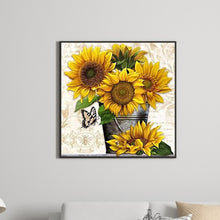 Load image into Gallery viewer, Sunflower 50*50CM(Canvas) Full Round Drill Diamond Painting
