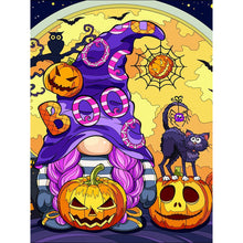 Load image into Gallery viewer, Halloween Jack-O-Lantern 30*40CM(Canvas) Full Round Drill Diamond Painting
