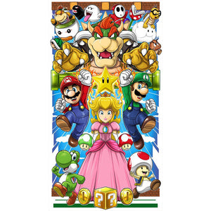 Super Mario 45*75CM(Canvas) Full Round Drill Diamond Painting