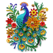 Load image into Gallery viewer, Peacock Paper Painting 30*30CM(Canvas) Partial Special Shaped Drill Diamond Painting
