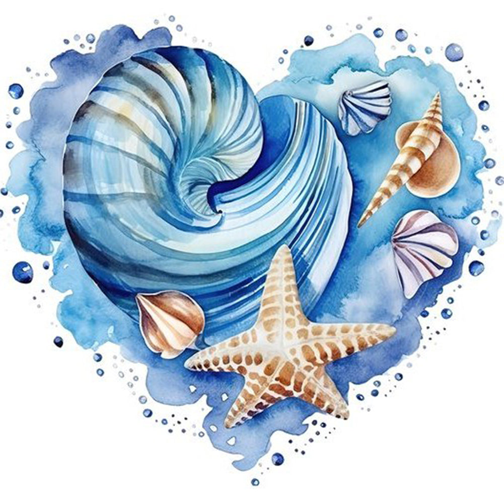 Love Starfish 30*30CM(Canvas) Full Round Drill Diamond Painting