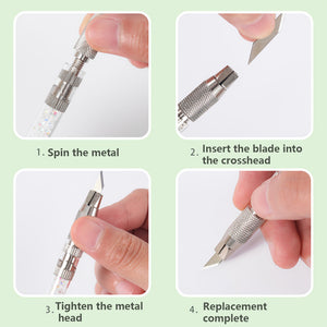 Diamond Painting Handbook Precision Knife Diamond Painting Tools (Sky Blue)