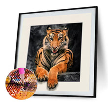 Load image into Gallery viewer, 3D Picture Frame Tiger 35*35CM(Canvas) Full Round Drill Diamond Painting
