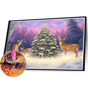 Christmas Tree 40*30CM(Picture) Full Square Drill Diamond Painting