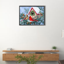 Load image into Gallery viewer, Snow Christmas Bird 40*30CM(Picture) Full Square Drill Diamond Painting
