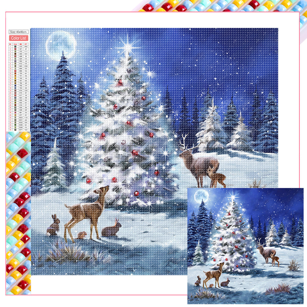 Christmas Tree 40*40CM(Picture) Full Square Drill Diamond Painting