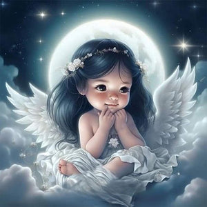 Little Angel 40*40CM(Picture) Full Round Drill Diamond Painting