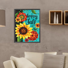 Load image into Gallery viewer, Sunflower Calligraphy And Painting 30*40CM(Canvas) Full Round Drill Diamond Painting
