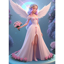 Load image into Gallery viewer, Angel Girl 40*55CM(Picture) Full Round Drill Diamond Painting
