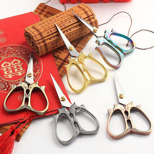 4.44 Inch Dressmaker Shears Scissors 5 Colors Embroidery Scissors (Copper)