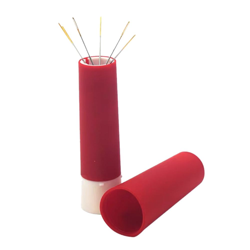 DIY Sewing Needle Holder Prym Lipstick Sewing Pin Cases (Red with Pin)