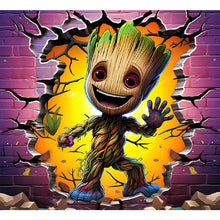 Load image into Gallery viewer, Superhero In Action Groot 55*50CM(Canvas) Full Round Drill Diamond Painting
