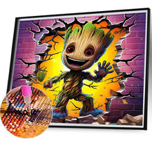 Load image into Gallery viewer, Superhero In Action Groot 55*50CM(Canvas) Full Round Drill Diamond Painting
