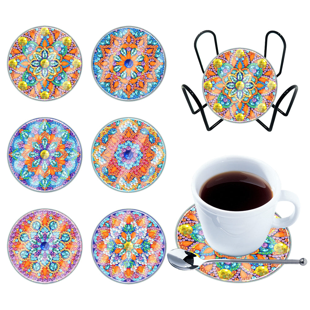 6pcs Coaster Set Holiday Christmas DIY for Adults and Beginners (BDZ01)