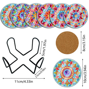 6pcs Coaster Set Holiday Christmas DIY for Adults and Beginners (BDZ02)
