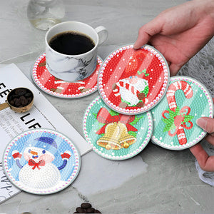 6pcs Coaster Set Holiday Christmas DIY for Adults and Beginners (BDZ04)