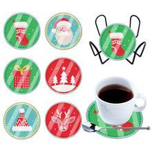 Load image into Gallery viewer, 6pcs Coaster Set Holiday Christmas DIY for Adults and Beginners (BDZ05)
