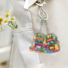 Load image into Gallery viewer, DIY Diamond Art Keychains Cartoon 6pcs (Hawaii Surfing)
