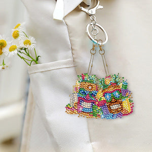 DIY Diamond Art Keychains Cartoon 6pcs (Hawaii Surfing)